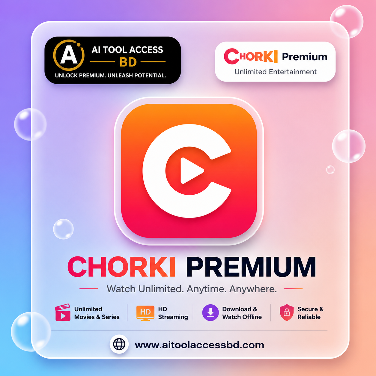 Enjoy premium Bangla entertainment with Chorki Premium Subscription. Watch exclusive Bangla movies, web series, originals, dramas, thrillers, and